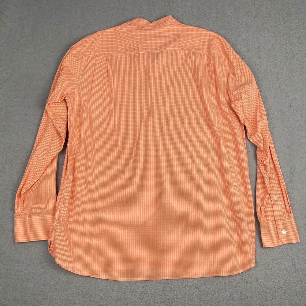 ARTICLE 365 Button Up Shirt‎ Men's Size XL Plaid Orange Lightweight Long Sleeve - Picture 2 of 16